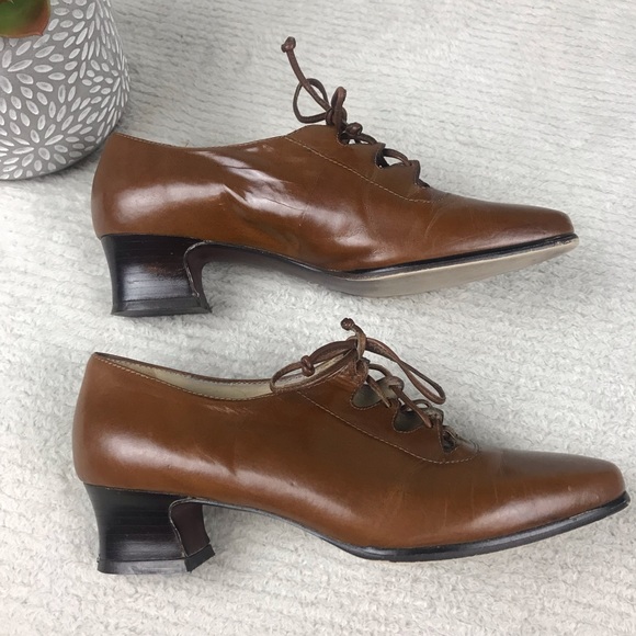 VTG Enzo Angiolini Lace Up Leather Shoes - Picture 2 of 7